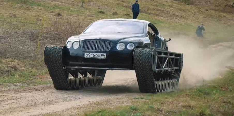 Bentley na gąsienicach styl rosyjski (Video) NaMasce