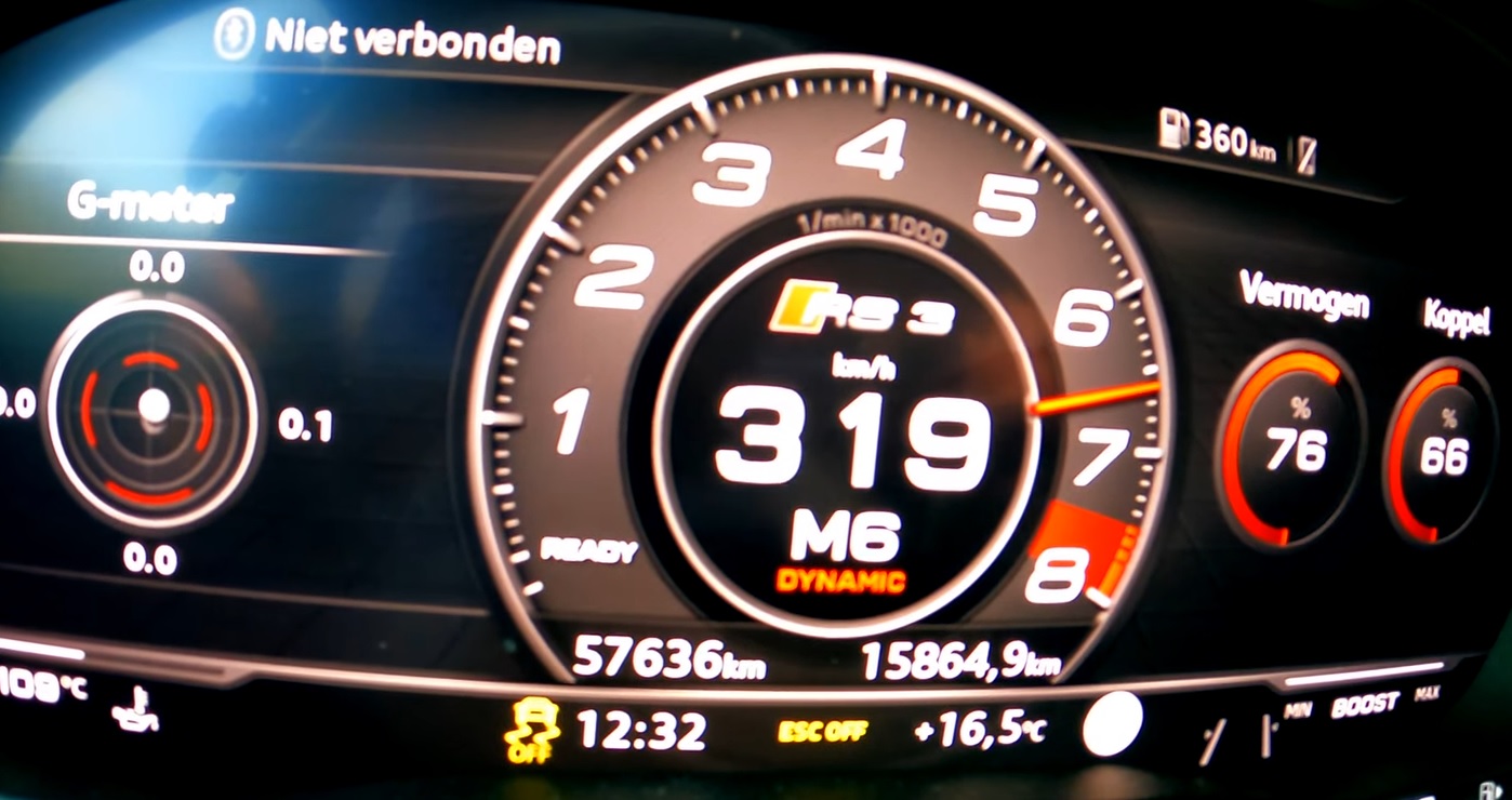 Audi RS3 650 KM - przyspieszenie