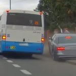Katowice kolizja audi i autobusu