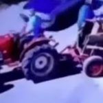 Zderzenie traktora z osobówką