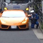 Policjant na rowerze zatrzymał Lamborghini