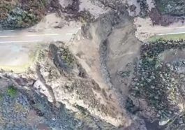 Fragment autostrady wpadł do oceanu