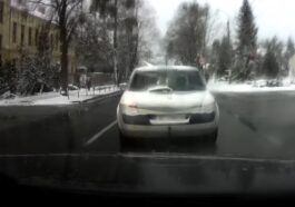 Jazda zaśnieżonym autem