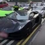 Zablokowanie sportowych aut w Hongkongu