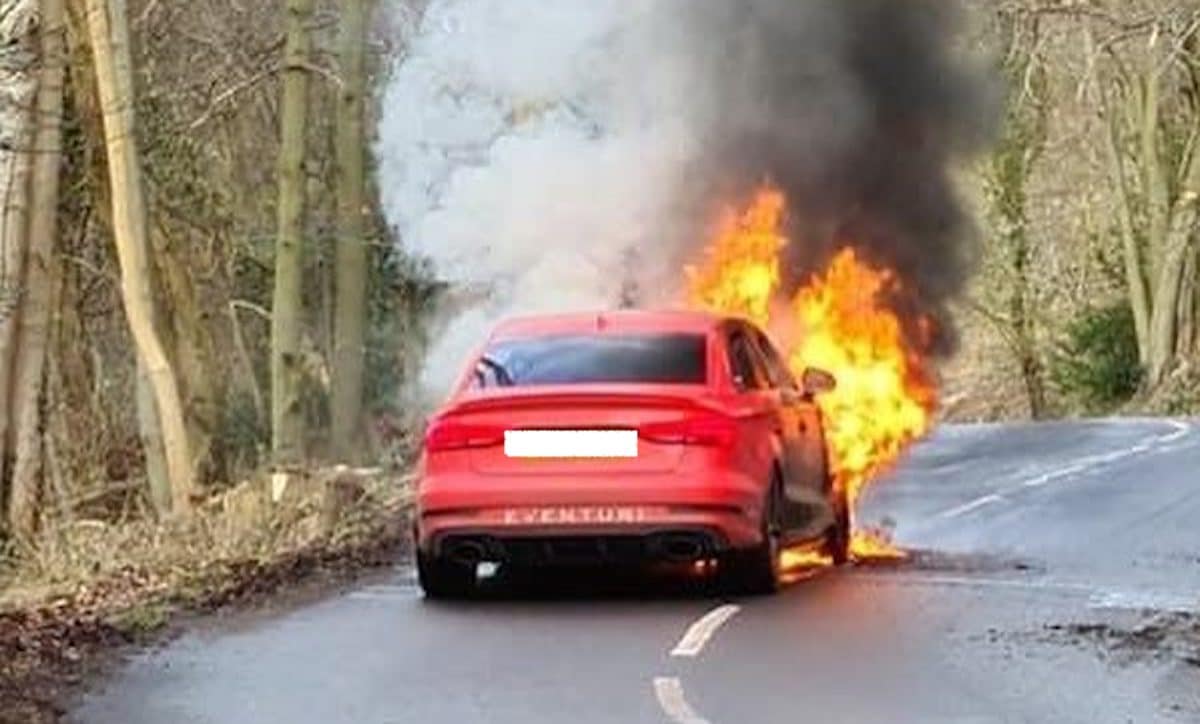 Pożar Audi RS3