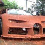 Bugatti Chiron z gliny