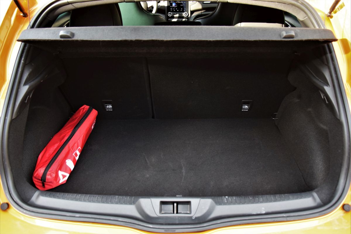 Renault Megane RS pojemność bagażnika 