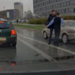 Bójka kierowców w Warszawie