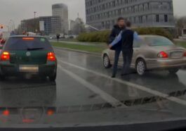 Bójka kierowców w Warszawie