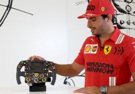 Carlos Sainz steering wheel Ferrari