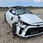 Toyota GR Yaris crash on the track