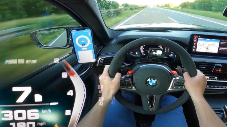 BMW M5 CS acceleration