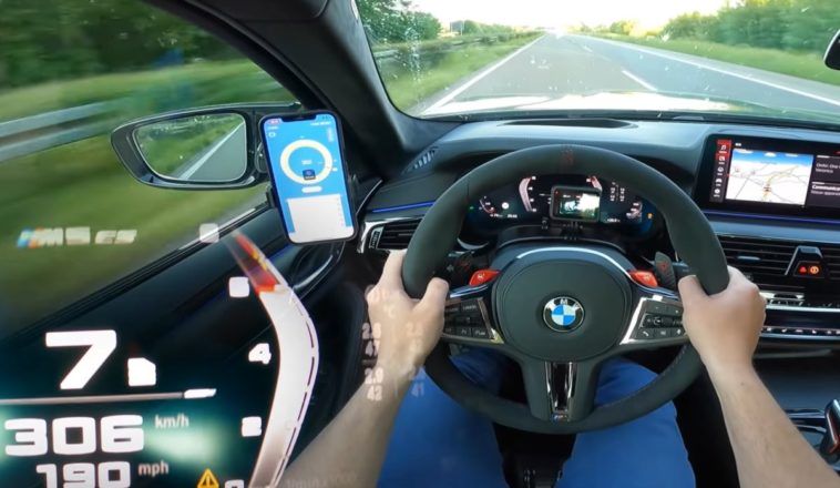BMW M5 CS acceleration