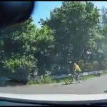 Niebezpieczna jazda na rowerze