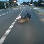 Nieudane wyprzedzanie motocyklisty
