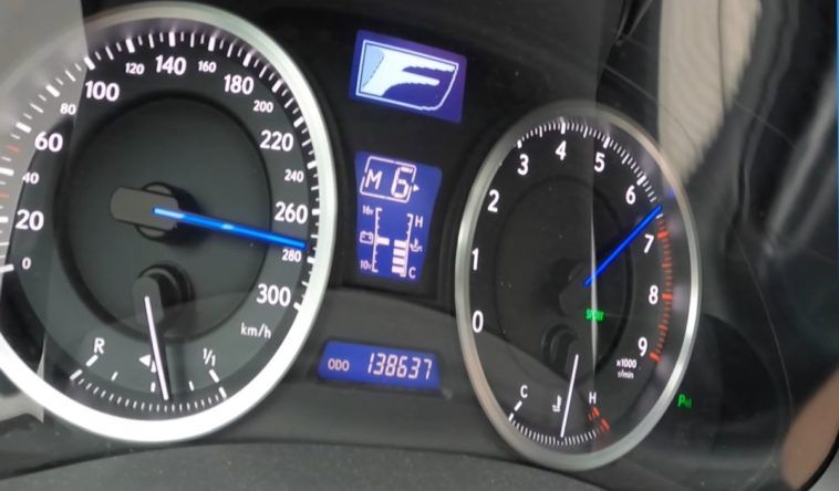 Lexus IS F przyspieszenie