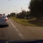 Agresja drogowa kierowcy BMW