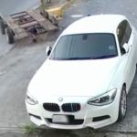 Oderwana przyczepa uderzyła w BMW