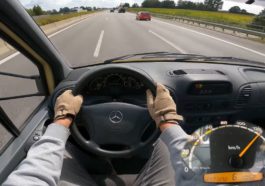 Sprinter Diesel na niemieckiej autostradzie