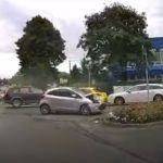 Kolizja czterech aut w Bielsku-Białej