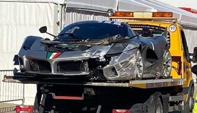 Ferrari FXX K Evo crash Mugello