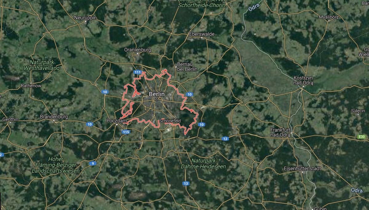 Mapa Berlina