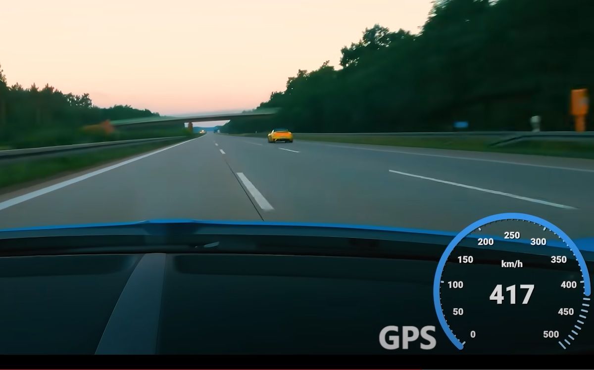 Czeski milioner w Bugatti na niemieckiej autostradzie