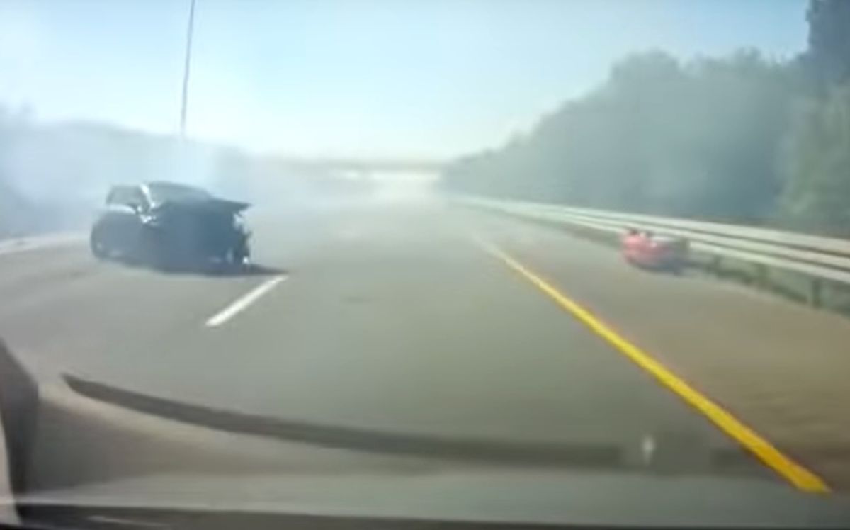 Ferrari SEAT crash