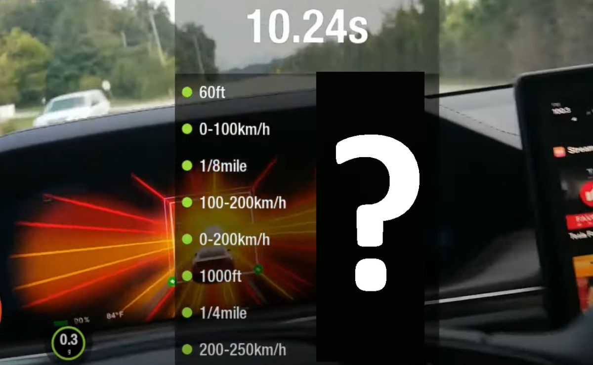 Tesla Model S Plaid acceleration
