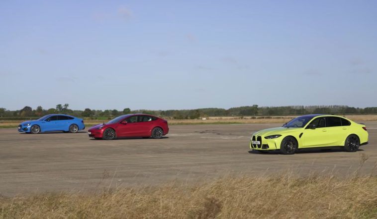 Tesla Model 3 Performance vs BMW M3 AWD vs Audi RS5.