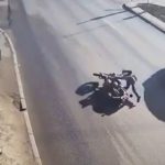 Wywrotka na motocyklu