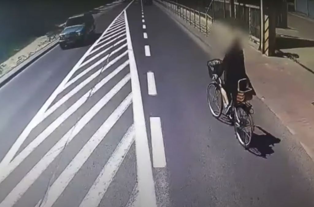 Wypadek rowerzystki w Ostródzie