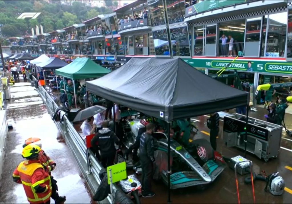 GP Monako deszcz