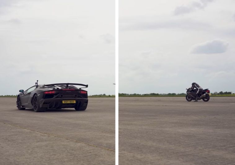 Lamborghini Aventador vs Suzuki Hayabuss
