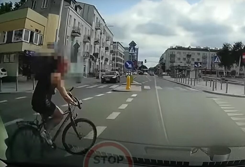 Zderzenie z pijaną rowerzystką