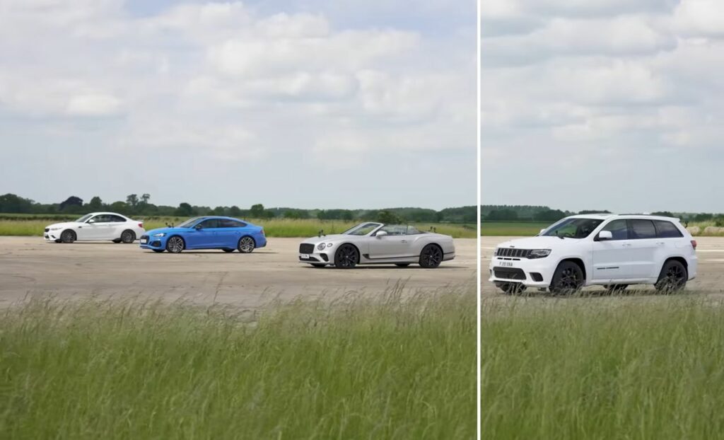 Trackhawk vs RS5 vs Continental GT Speed vs M2 Competition