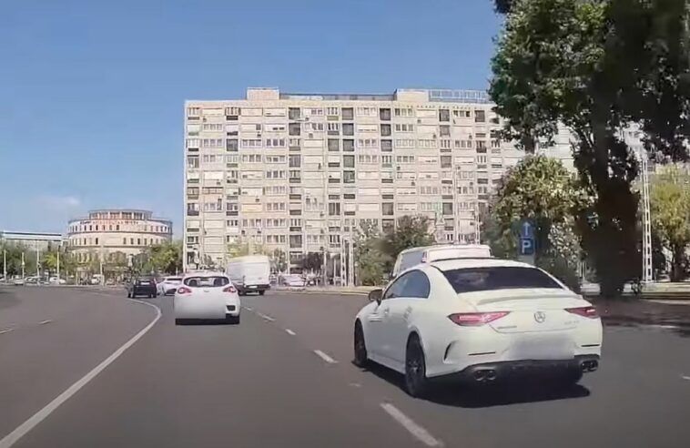 Niebezpieczna jazda Mercedesem AMG