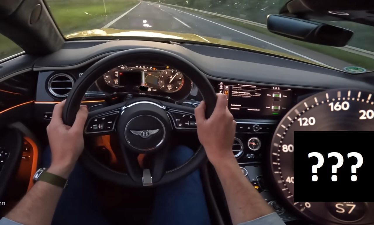 Bentley Continental GT Speed na niemieckiej autostradzie
