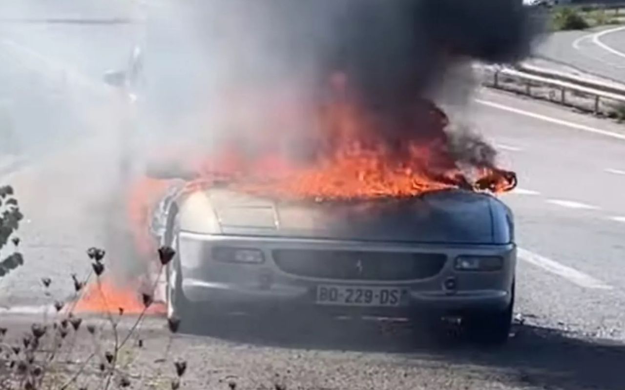 Pożar Ferrari F355