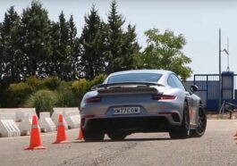 Porsche 911 Turbo S test łosia