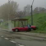 Wypadek Warszawa Corvette