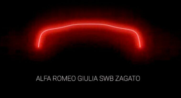 Alfa Romeo Giulia SWB Zagato teaser