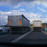 Niebezpieczne wyprzedzanie pojazdem ciężarowym