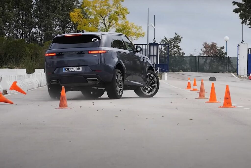 Range Rover Sport test Å‚osia