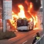 Pożar elektrycznego autobusu