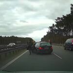 Zablokowanie autostrady A6 w celu ukarania kierowcy