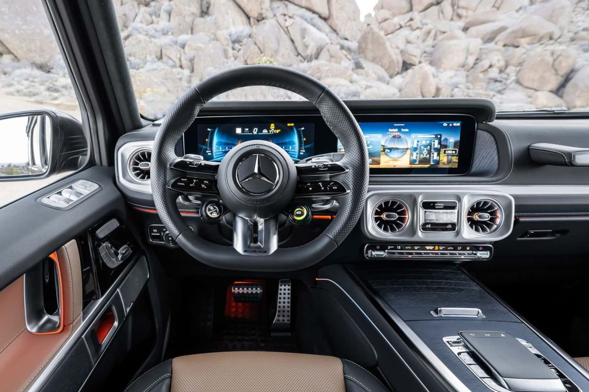 Mercedes Klasy G 2024 wnętrze